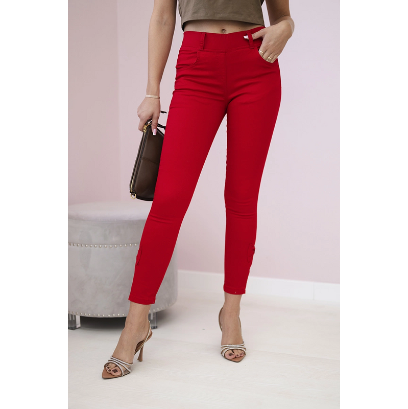 Dámske nohavice Fern s ozdobnou mašľou na nohavici 65490419