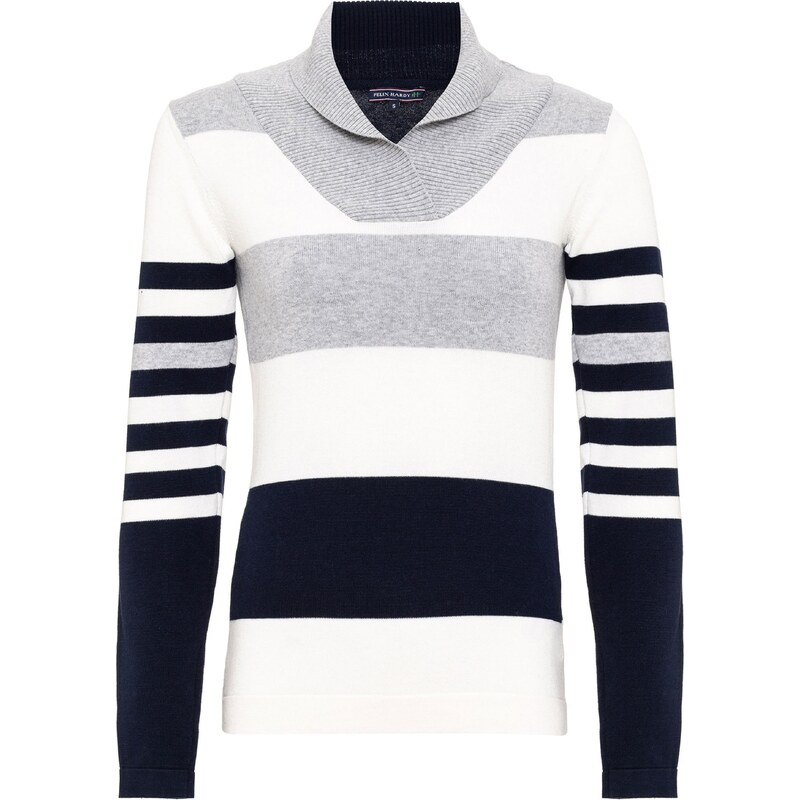 Felix Hardy Sveter námornícka modrá / sivá / biela 58295823