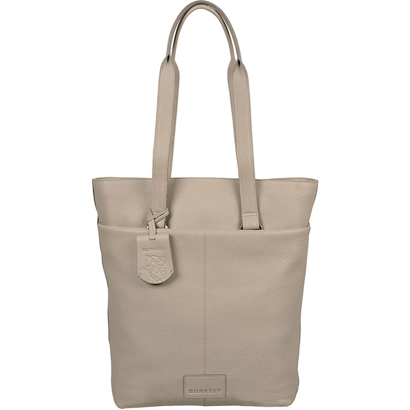 Dámska kožená batôžko kabelka Burkely Linda - svetlo šedá 58297861