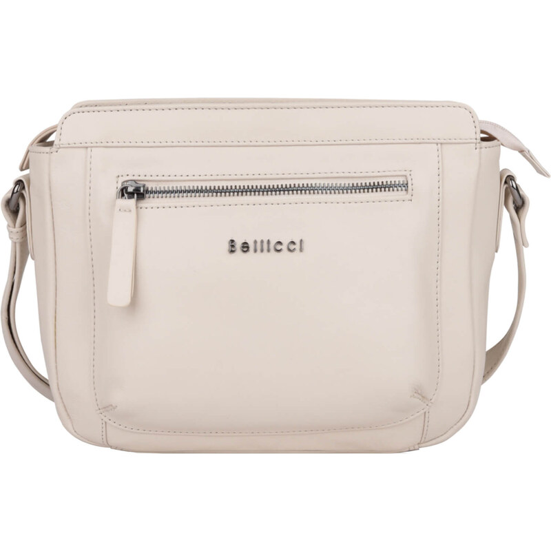 Dámska kožená crossbody kabelka Bellicci Silene - béžová 58297923