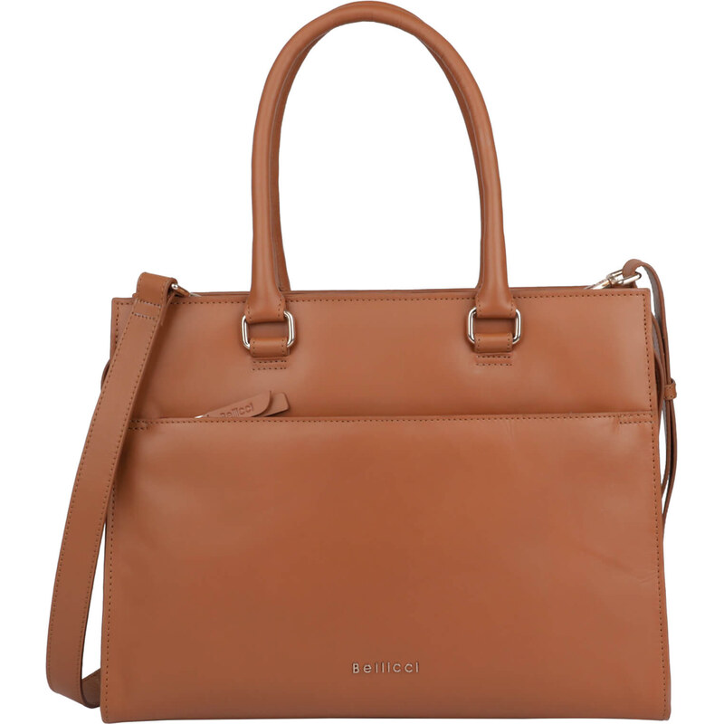Dámska kožená kabelka na notebook Bellicci Amanda - koňak 58297930