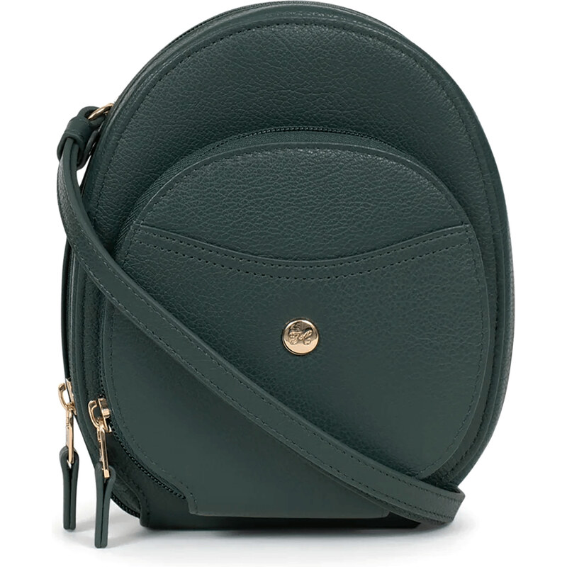 Dámska kožená kabelka na mobil a doklady Hexagona Maura - zelená 58297942