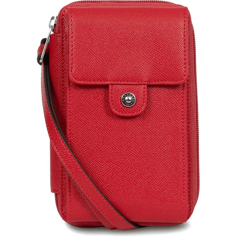 Dámska kabelka na mobil a doklady Hexagona Stella - červená 58297950