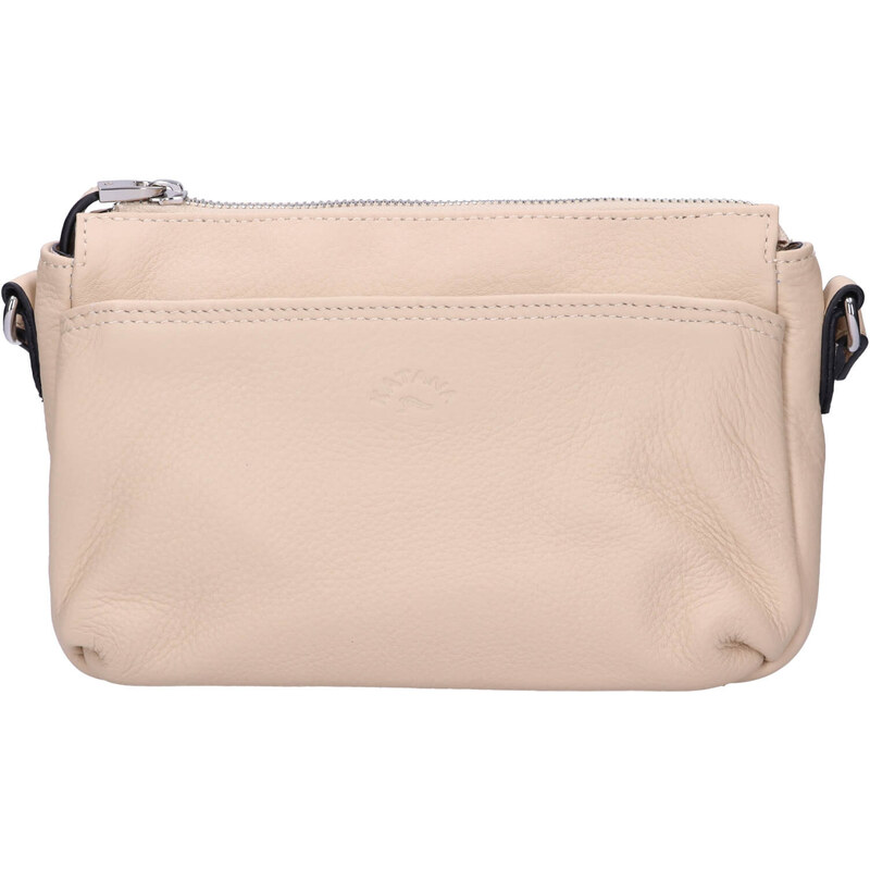 Kožená dámska crosbody kabelka Katana Alles - béžová 58298070