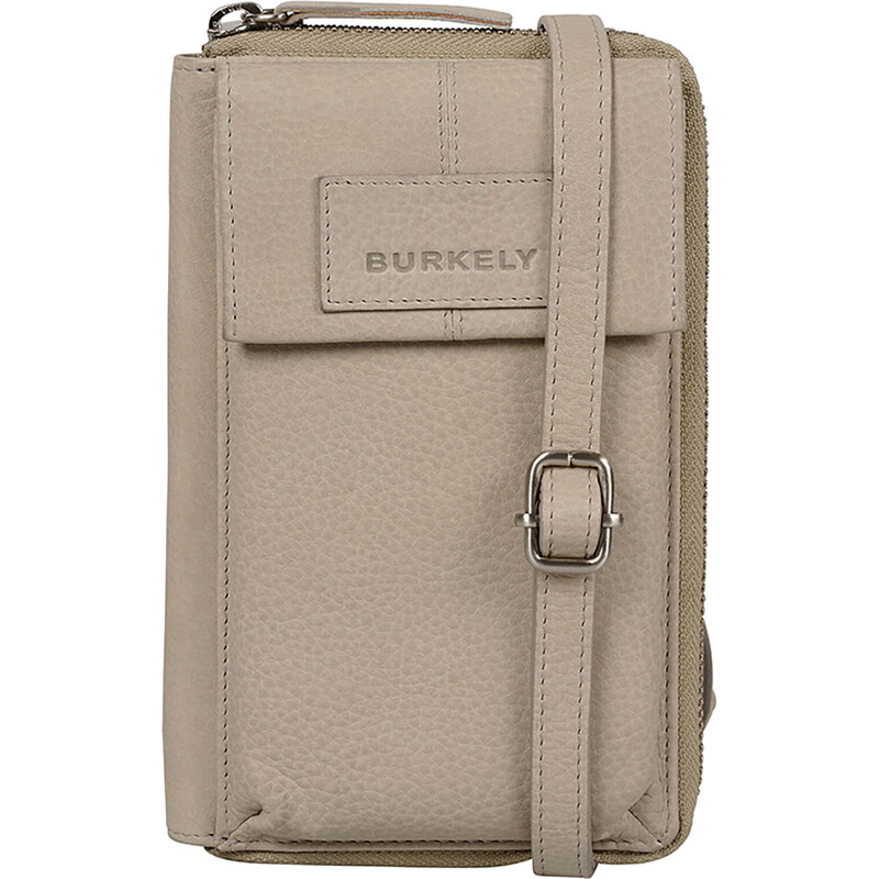 Dámska kožená crossbody kabelka s peňaženkou Burkely Lauri - svetlo 58298072