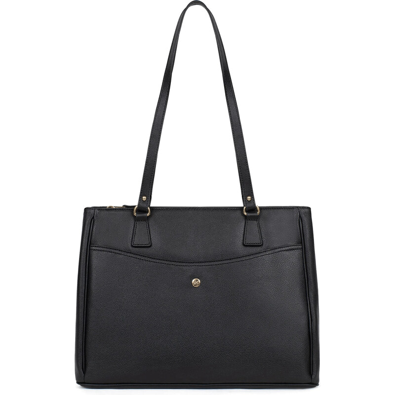 Dámska kožená kabelka Hexagona Samea - čierna 58297934