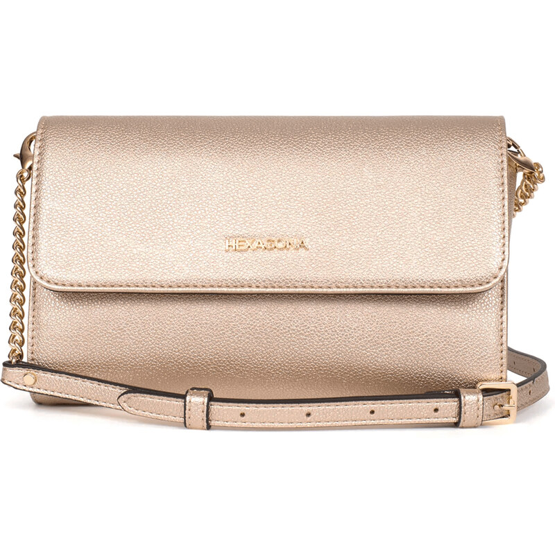 Menšia dámska kabelka na mobil a doklady Hexagona Gloria - zlatá 58298124