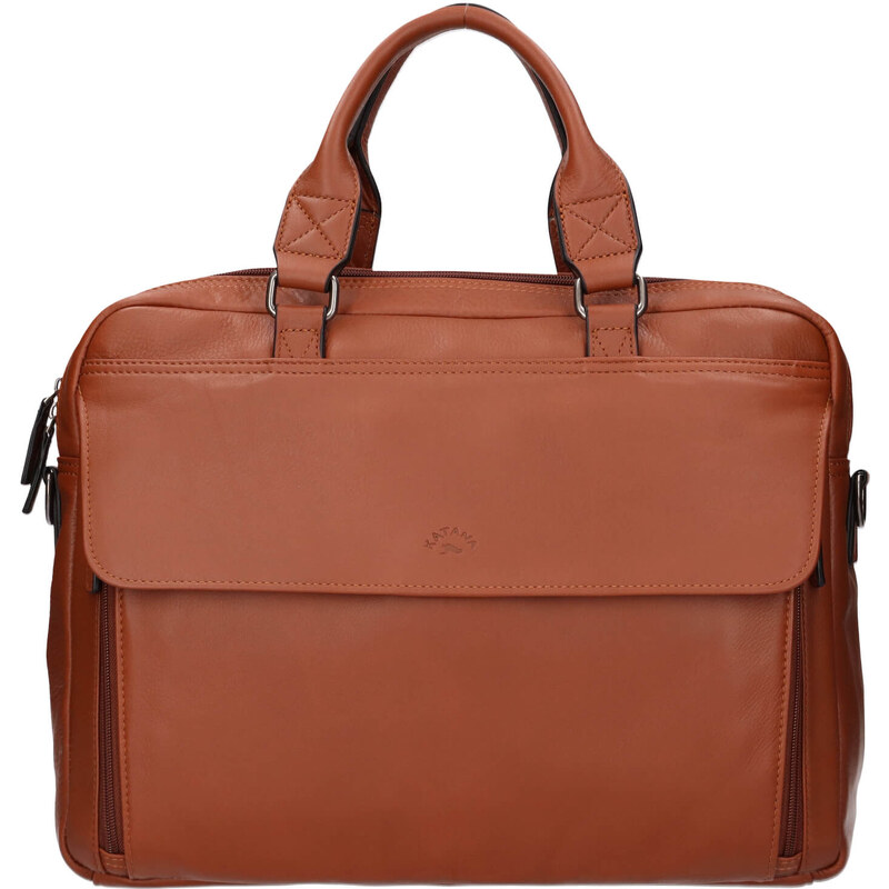 Pánska kožená taška cez rameno Katana Bojan - koňak 58298138