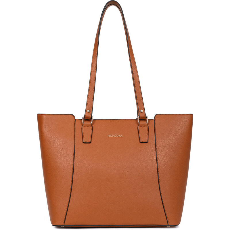Dámska elegantná kabelka Hexagona Belén - koňak 58298142