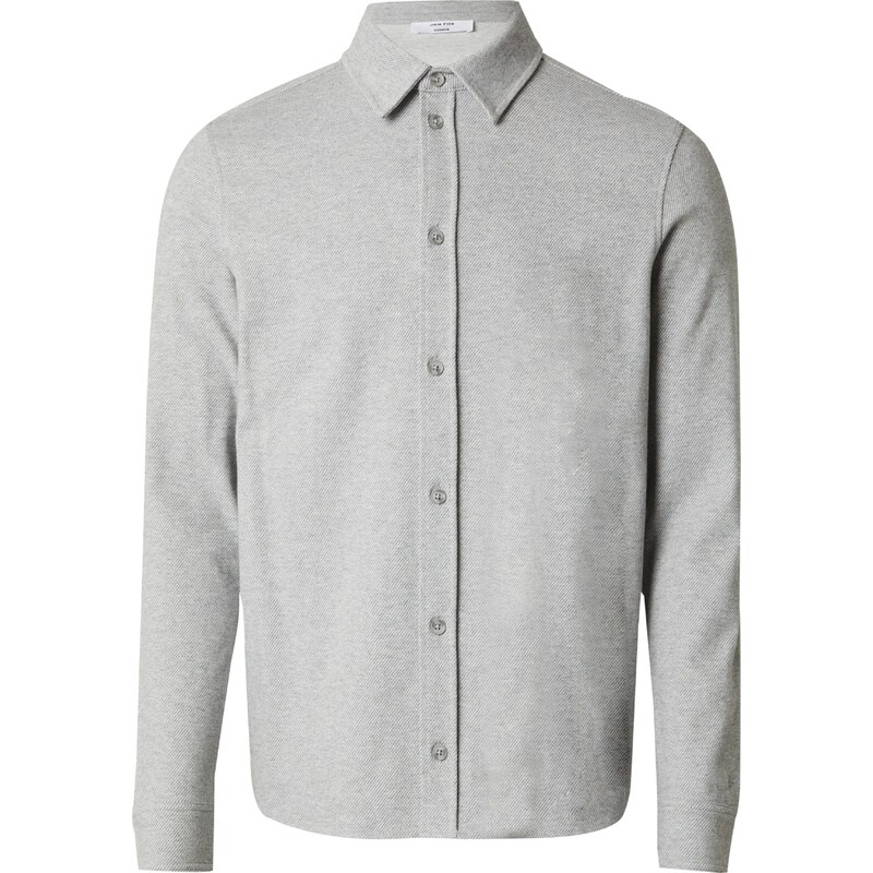DAN FOX APPAREL Košeľa Eddi sivá melírovaná 58302641