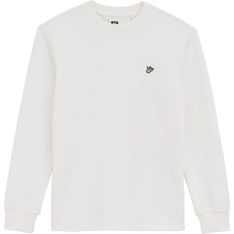 WE Fashion Mikina sivá / čierna / biela 58306379