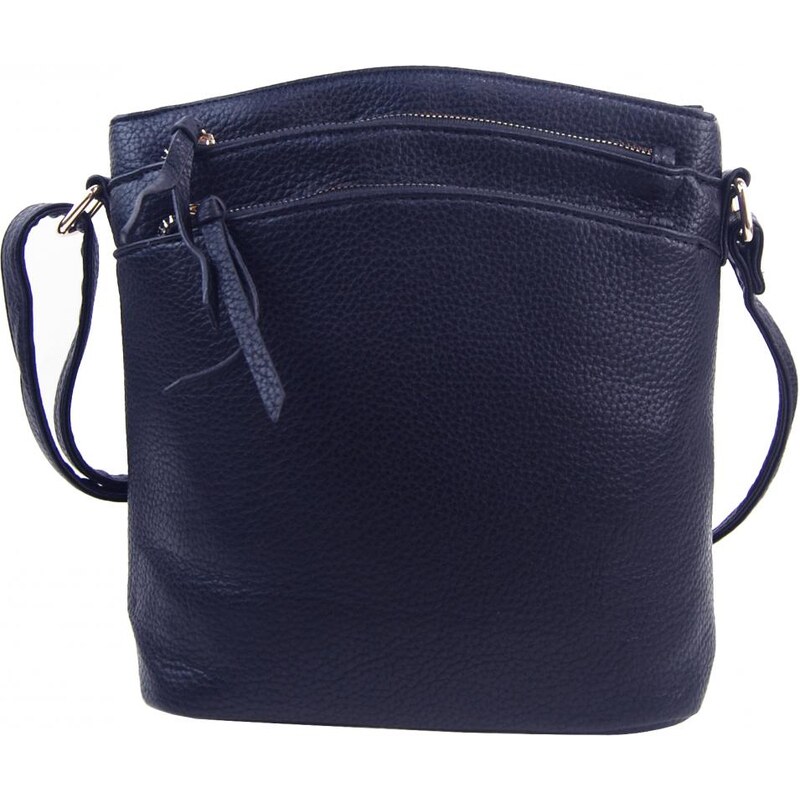 INT. COMPANY Tmavo modrá dámska crossbody kabelka so zlatými doplnkami 58303827