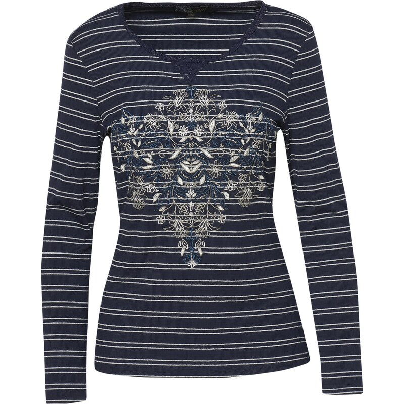 KOROSHI Tričko námornícka modrá / strieborná 58306202