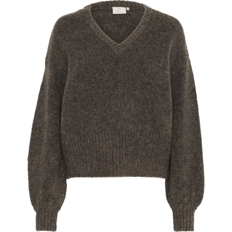 Kaffe Sveter Trina hnedá melírovaná 58306290