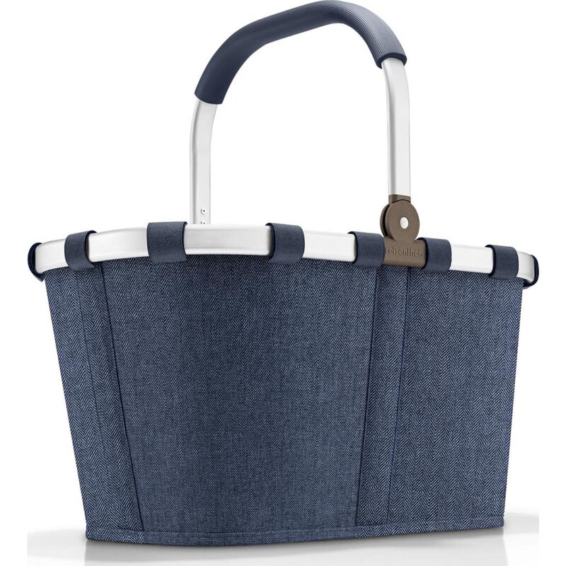 Skladací nákupný košík Reisenthel Carrybag Herringbone Dark Blue 58307171