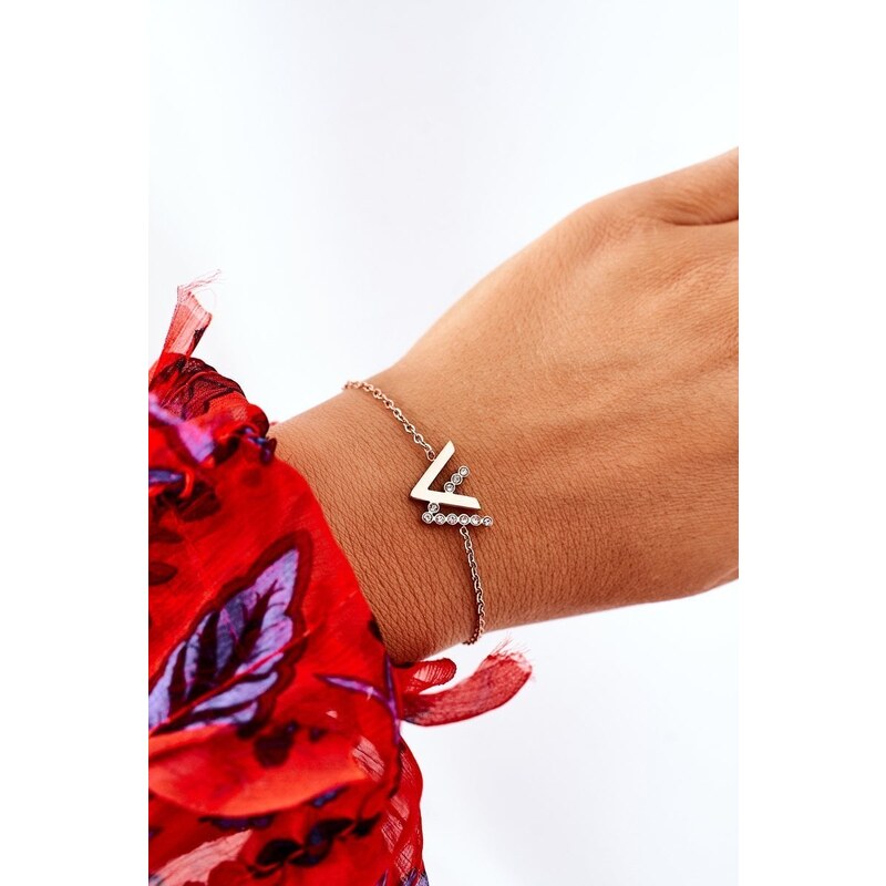 Giorgio&Dario Bracelet on a chain with zircons rose gold 58315173