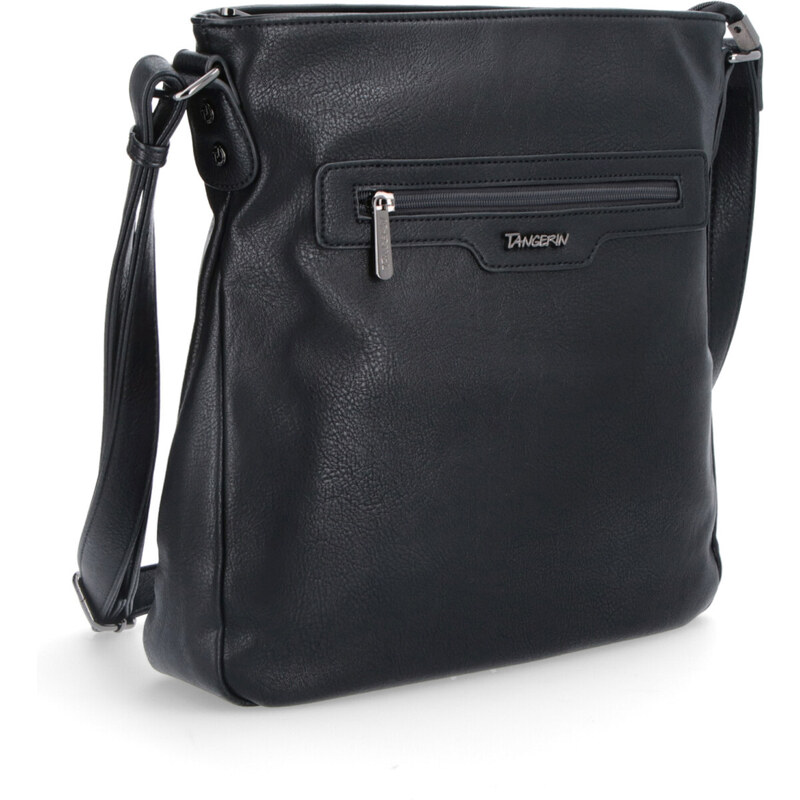 Kabelka zo syntetickej kože crossbody Tangerin čierna 8008 C 40954033