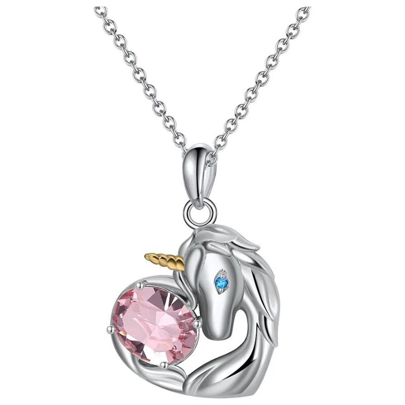 MAJYA Strieborná retiazka s príveskom JEDNOROŽEC 11221 64582195