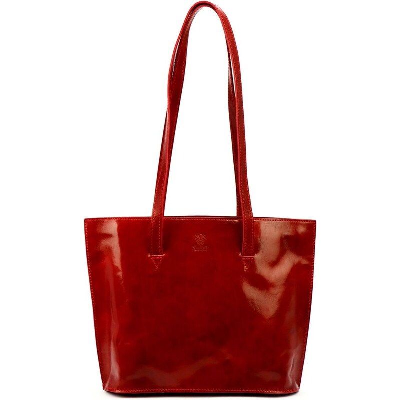 FLORENCE Dámská kožená kabelka Ester červená 58314254