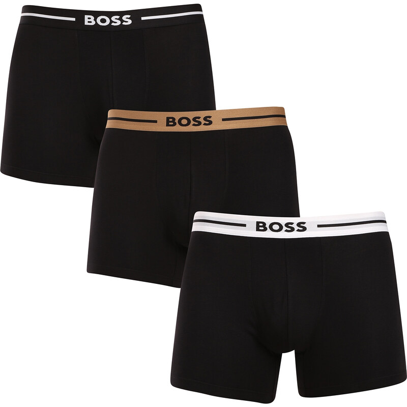 3PACK pánske boxerky BOSS čierné (50517834 981) 58312796