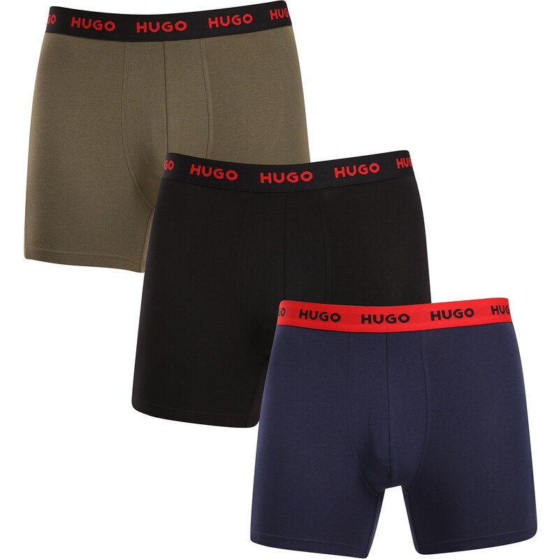 3PACK pánske boxerky HUGO viacfarebné (50517886 966) 58312800