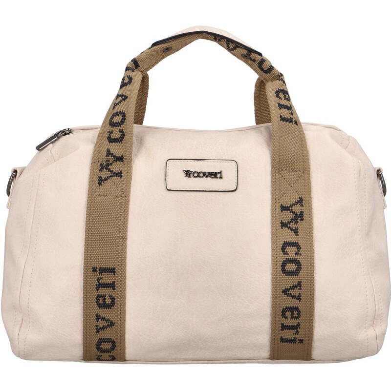 Coveri Dámska koženková víkendová taška Anola, béžová 66562541