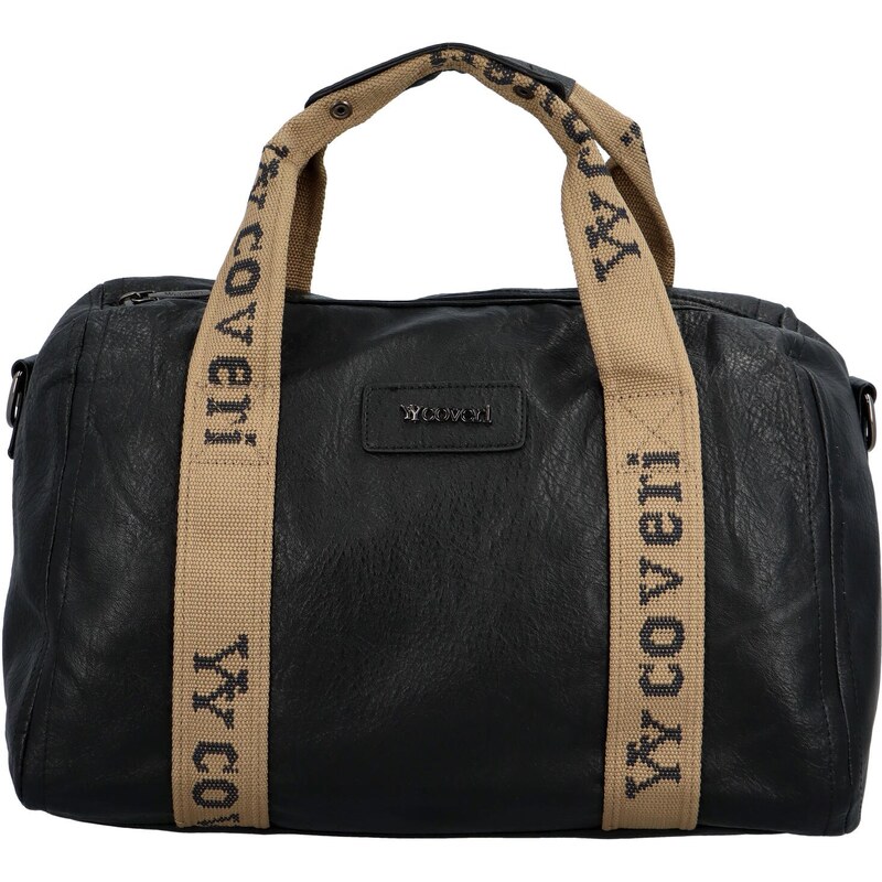 Coveri Dámska koženková víkendová taška Anola, čierna 66562542