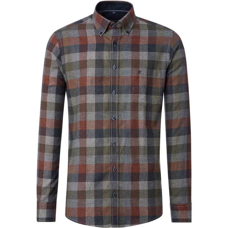 Pánska károvaná bavlnená casual košeľa CASA MODA 58321402