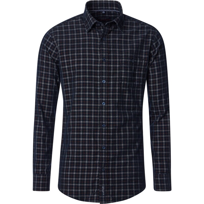 Pánska čierna bavlnená casual košeľa CASA MODA 58321403