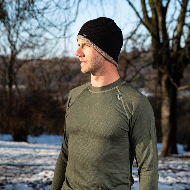 TERMOVEL Pánske khaki termo tričko 58321532