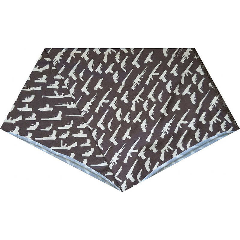 TERMOVEL Tmavohnedý multifunkčný šál 58321601