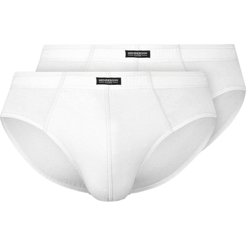 HENDERSON Pánske slipy 2 pack 1440 Basic white 58325499