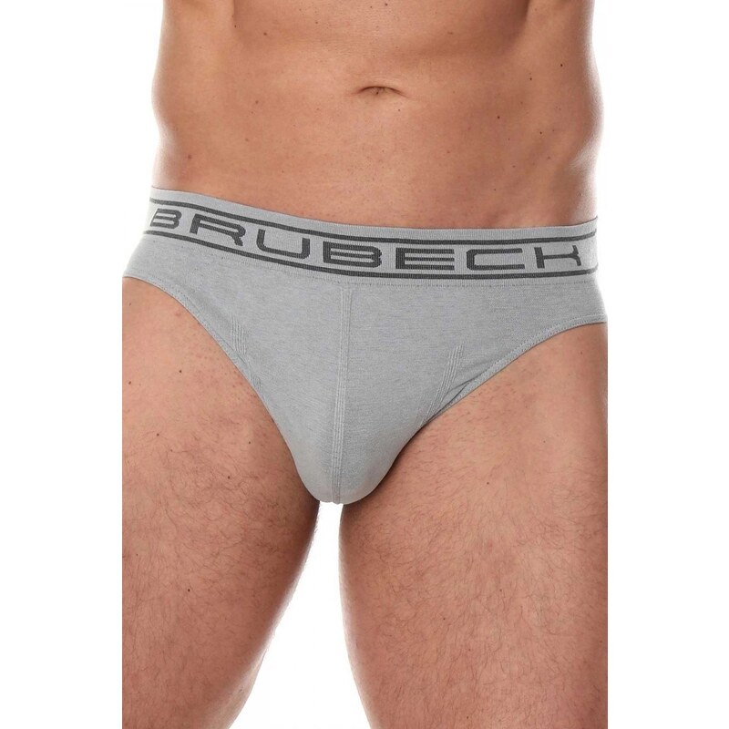 BRUBECK Pánske slipy 00290A grey 58325557
