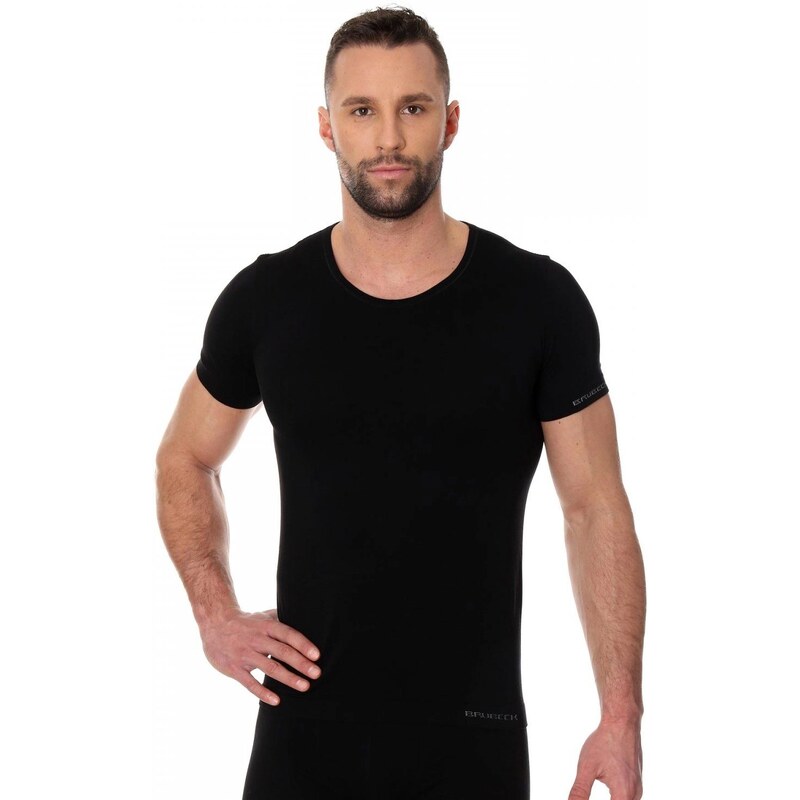 BRUBECK Pánske tričko 00990A black 58325561
