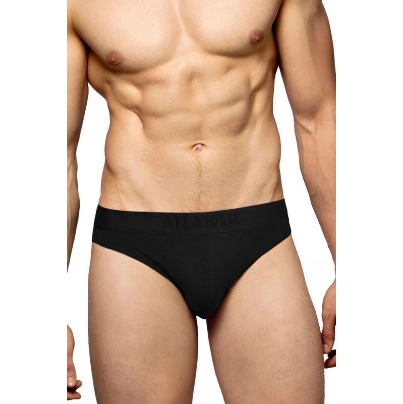 Atlantic Pánske slipy 2 pack 016 black 58325657