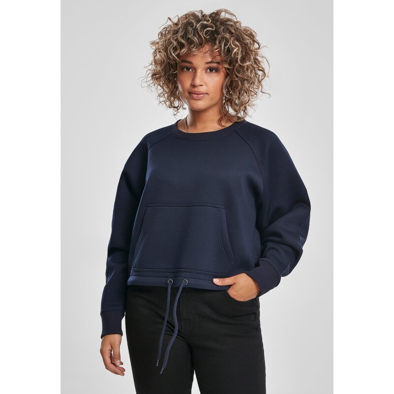 Urban Classics Womens Oversized Short Raglan Crew Nightnavy 50671736