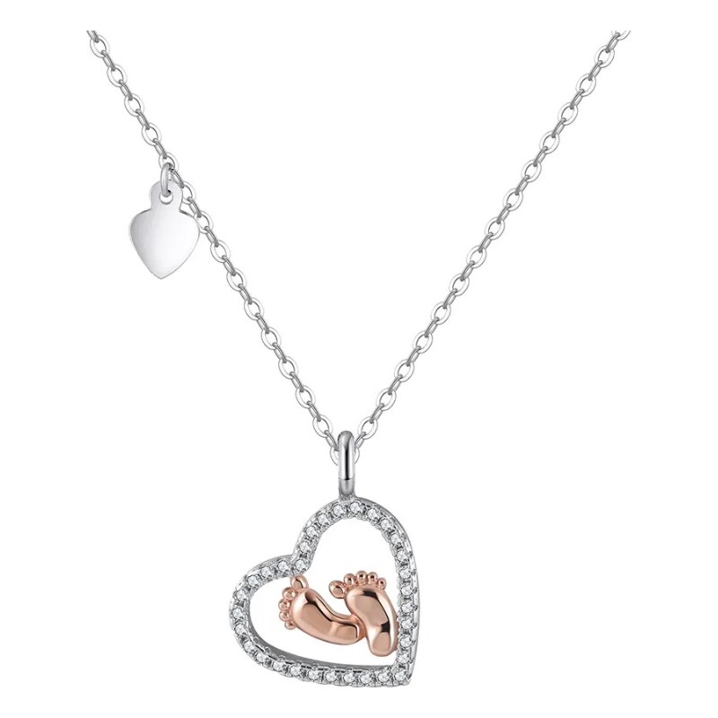 MAJYA Strieborná retiazka s príveskom BABY FEET 11223 64582185