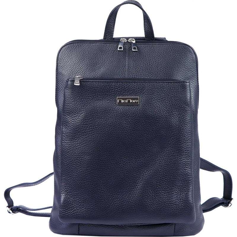 MiaMore Kožený batoh MiaMore Sabina modrý 58354996