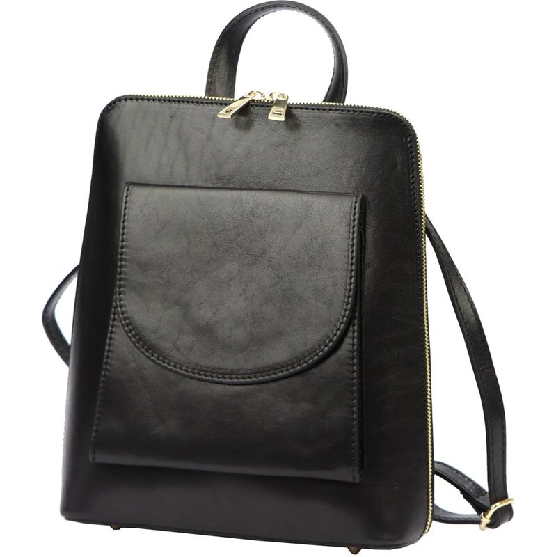 Patrizia Piu Patrizia Kožený batoh Patrizia Samara čierny 58354997