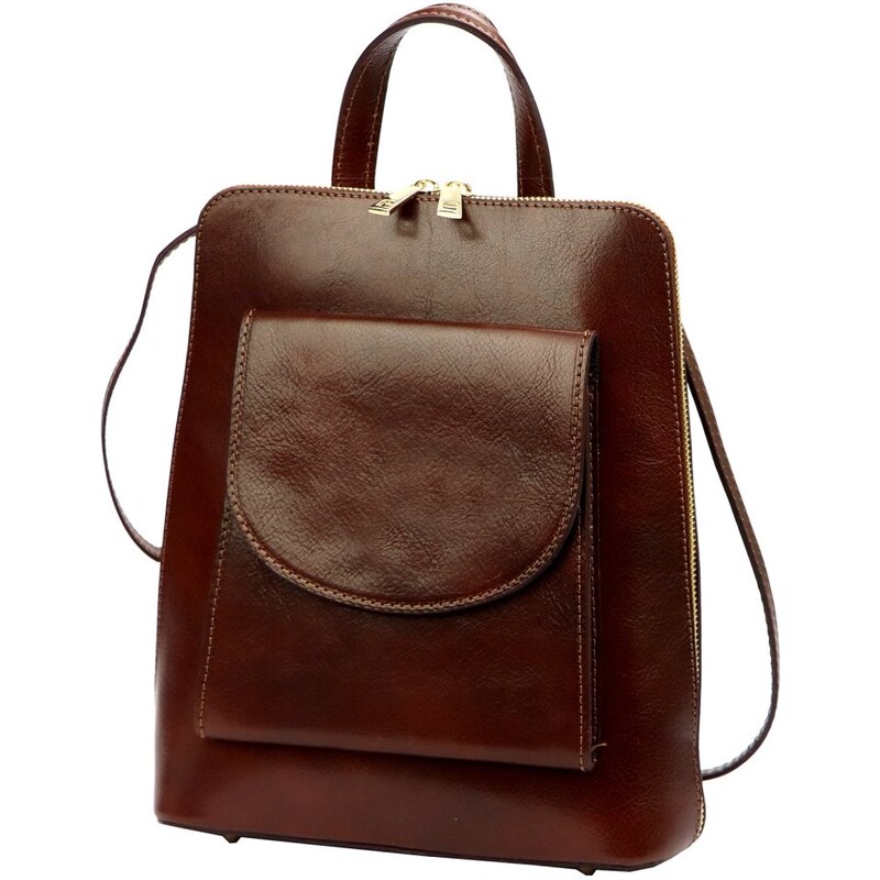 Patrizia Piu Patrizia Kožený batoh Patrizia Samara hnedý 58354998