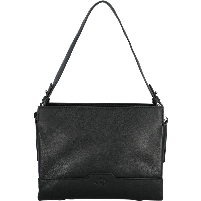 Dámska kožená kabelka na rameno čierna - Katana Ruxanda čierna 58396829