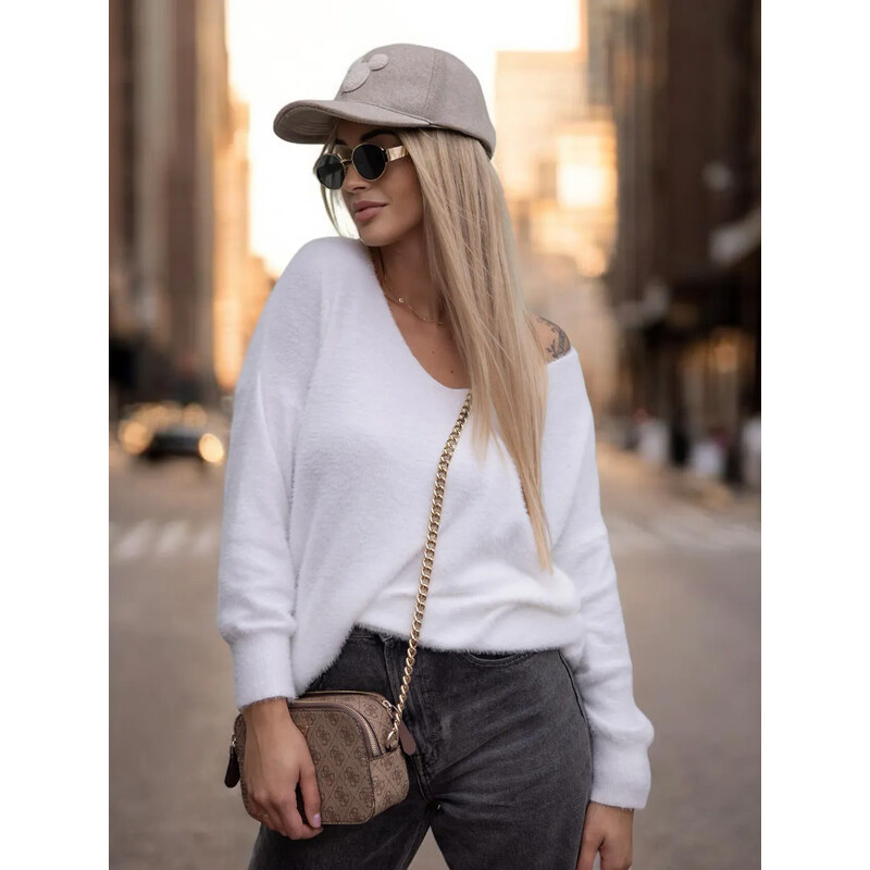 Fashionweek Dámsky sveter klasický s výstrihom do V NB-OMENA 142421 58416902