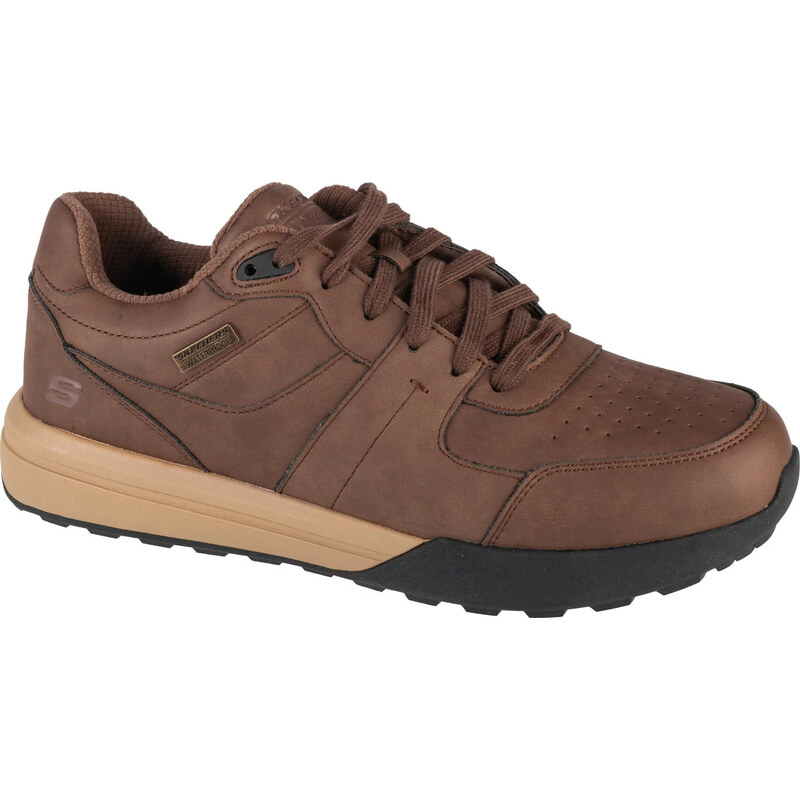 Hnedé pánske kožené tenisky Skechers Netson - Gander 205236-BRN 58359612