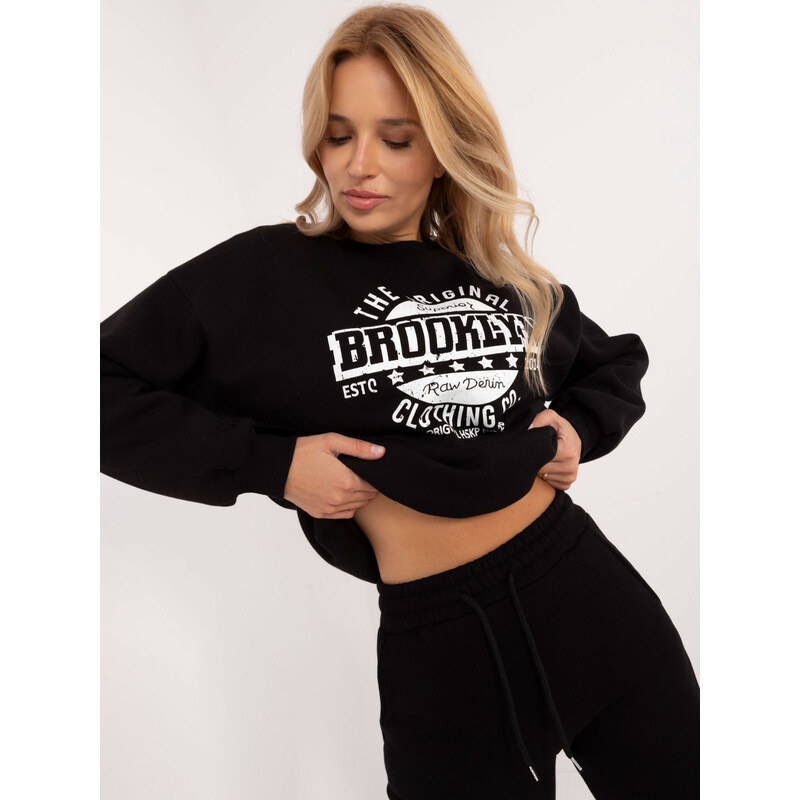 My Red Lips Sweatshirt-EM-BL-617B.80-black 64787849