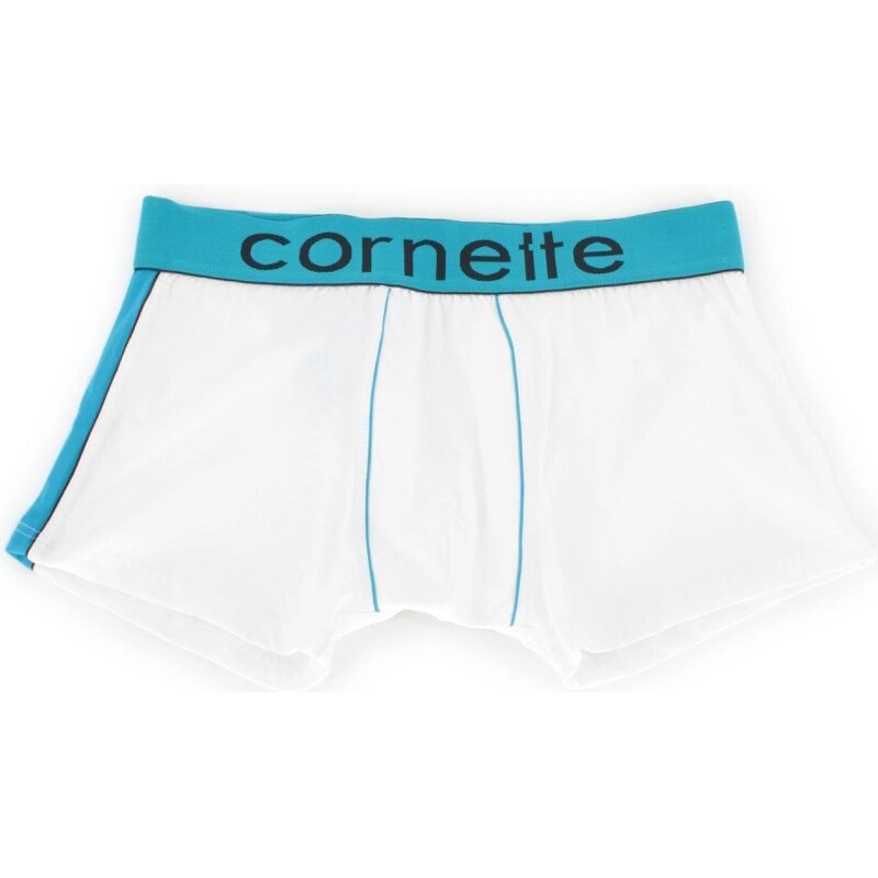 CORNETTE Pánske boxerky High emotion white-turq 58361774