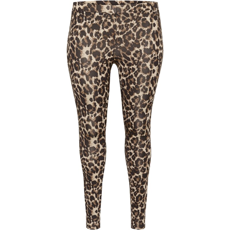 KAFFE CURVE Legíny Peppi sépiová / čierna 58422709