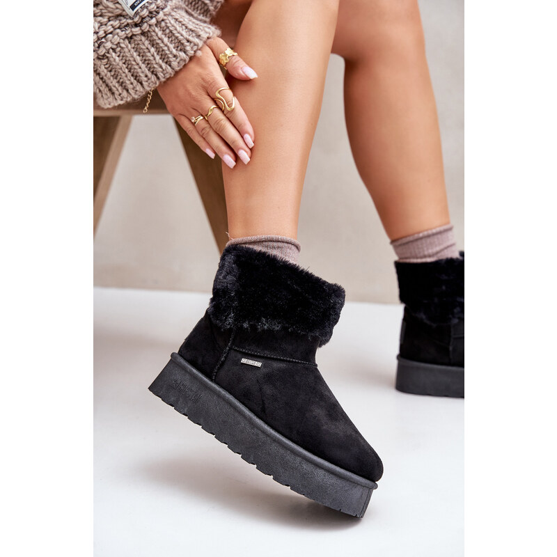 BIG STAR SHOES Platform Snow Boots with Fur Big Star Black 59905794