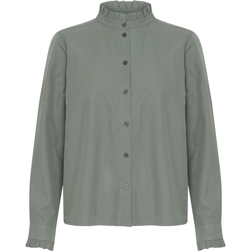 Kaffe Blúzka KA Ida dymovo šedá 58363048