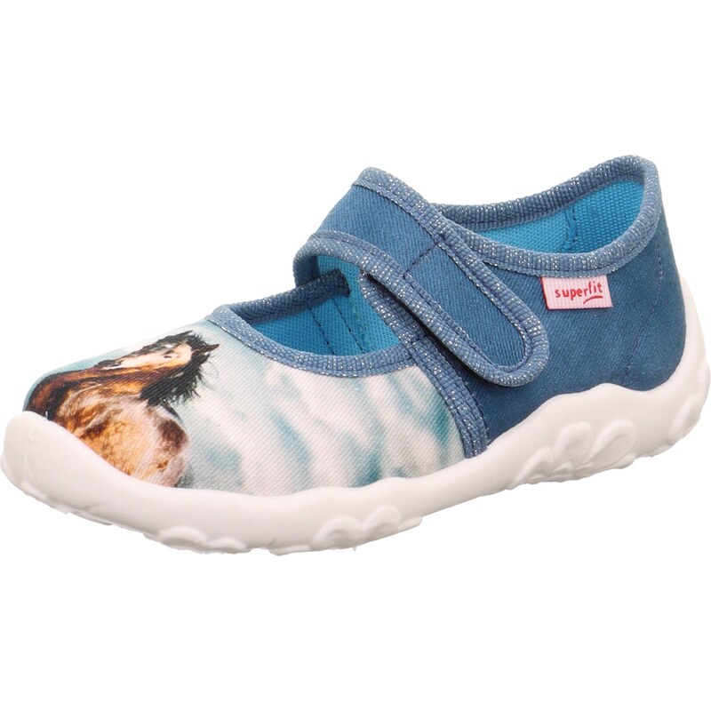SUPERFIT Papuče BONNY modrá / hnedá / biela 63211126