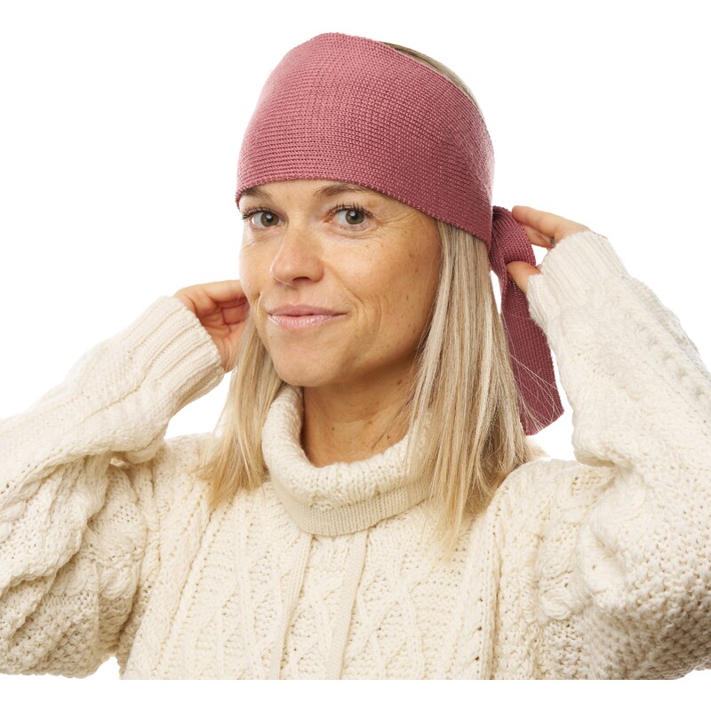 Vlnka Vlnená čelenka Merino Caseros ružová veľkosti oblečenia Uni 58493463